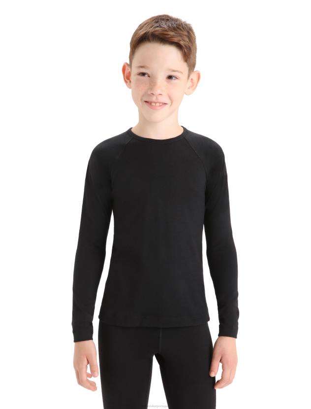 Icebreaker zoneknit merino manga longa meio zíper homens preto roupas  006T231 [006T231] : Inovação vestuário ao ar livre